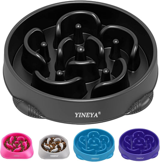 4 Cups Slow Feeder Dog Bowls Large Breed Anti-Choking Healthy Eating | Dog Food Bowl Slow down Eating Prevents Bloat, Promotes Healthy Digestion, Puzzle Feeder Interactive Makes Meal Time Fun